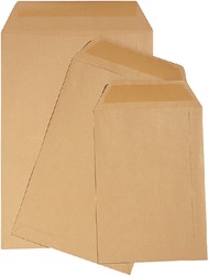 Envelop Quantore loonzak 95x145 70gr bruin 1000 stuks
