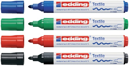 Textielmarker edding 4500 rond 2-3mm zwart-2