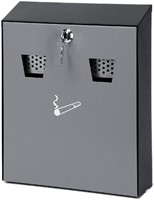 Wandasbak met binnenemmer zwart/grijs