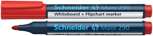 Whiteboardmarker Schneider Maxx 290 rond 2-3mm rood