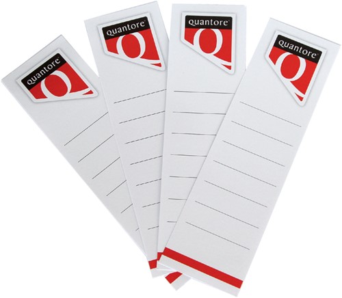 Rugetiket Quantore breed 58x190mm zelfklevend wit 10 stuks