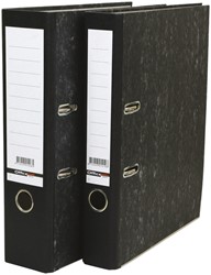 Ordner Qbasic A4 50mm karton zwart gewolkt