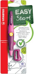 Vulpotlood STABILO Easyergo HB 3.15mm links roze/lila slijper blister