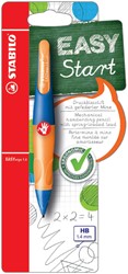 Vulpotlood STABILO Easyergo HB 1.4mm rechts blauw/neon oranje blister