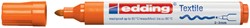 Textielmarker edding 4500 rond 2-3mm oranje