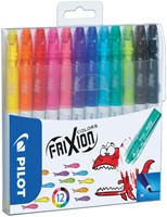Viltstift PILOT friXion Colors medium assorti etui à 12 stuks