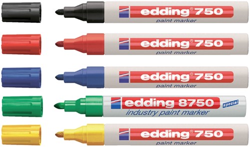 Paintmarker edding 750 op oliebasis 2-4mm geel-2