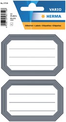 Etiket HERMA 5719 82x55mm schrift grijze rand 12 stuks