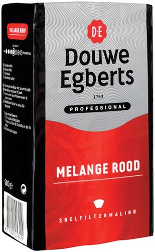 Koffie Douwe Egberts snelfiltermaling Melange Rood 500gr-3