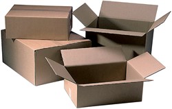 Amerikaanse vouwdoos CleverPack 250x250x250mm B-golf bruin 25 stuks