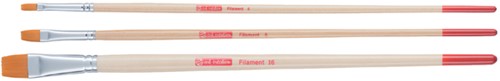 Penseel Talens Art Creation filament plat assorti set à 3 stuks-3