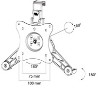 Tablet houder Newstar universeel UN100 zwart-3