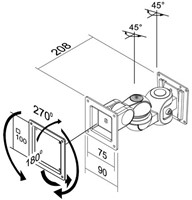 monitor wandsteun Newstar W910 10-30" zilvergrijs-2