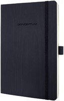 Notitieboek Sigel Conceptum Pure A5 194blz 80gr lijn softcover zwart