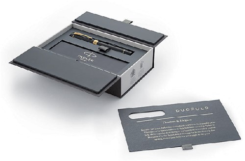 Vulpen Parker Duofold Classic black 18k GT fijn-5