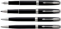 Vulpen Parker Sonnet matte black CT fijn-4