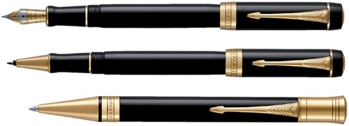 Vulpen Parker Duofold Classic black 18k GT fijn-3