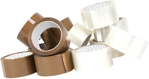 Verpakkingstape Quantore 50mmx60m PP transparant 6 rollen-2