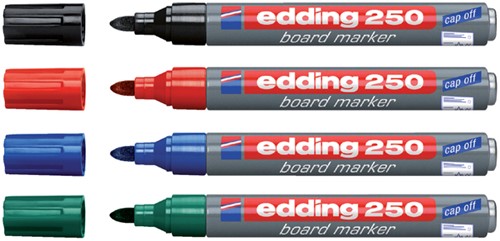Whiteboardmarker edding 250 rond 1.5-3mm zwart-2