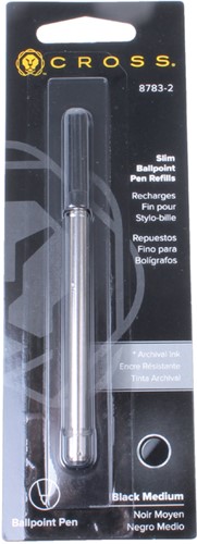 Balpenvulling Cross slim click medium zwart