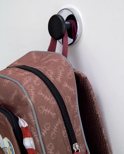 Magneet met knop MAUL Ø65mm trekkracht 12kg chroom/zwart-2