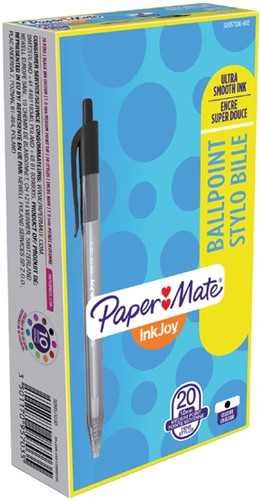 Balpen Paper Mate Inkjoy 100RT medium zwart-2