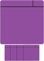 Magneet scrum 75x75mm paars 5 stuks