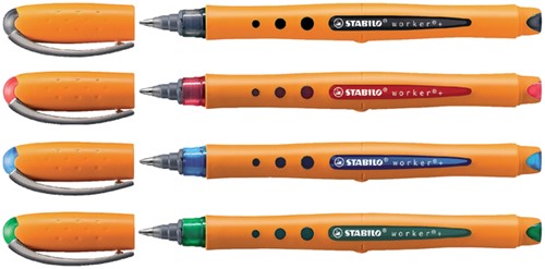 Rollerpen STABILO worker 2018/41 medium blauw-3