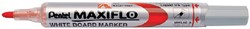 Whiteboardmarker Pentel MWL5S Maxiflo rond 1mm rood