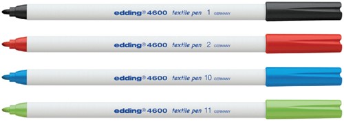 Textielmarker edding 4600 rond 1mm zwart-2