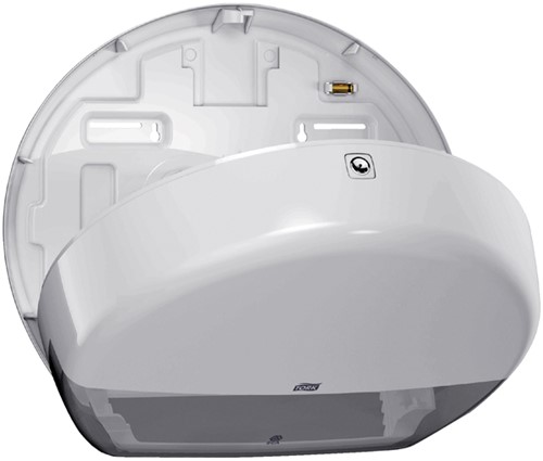 Toiletpapierdispenser Tork T1 Elevation jumbo wit 554000-3