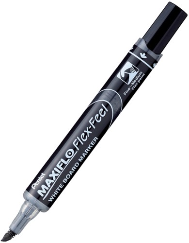Whiteboardmarker Pentel MWL5SBF Maxiflo rond 1.5-4.5mm zwart-1