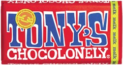 Chocolade Tony's Chocolonely melk reep 180gr