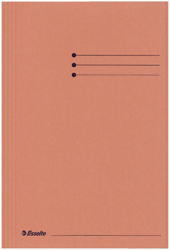 Dossiermap Esselte folio 3 kleppen manilla 275gr oranje