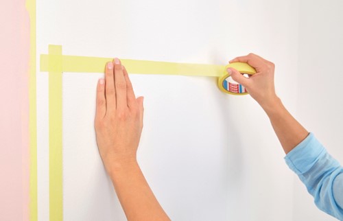 Afplaktape tesa®  Professional 25mx38mm geel-3
