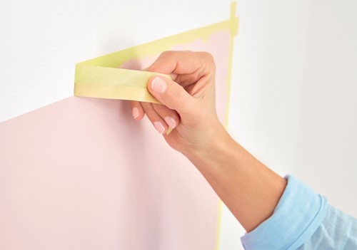 Afplaktape tesa®  Professional 25mx38mm geel-1