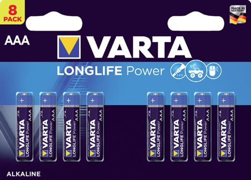 Batterij Varta Longlife Power 8xAAA