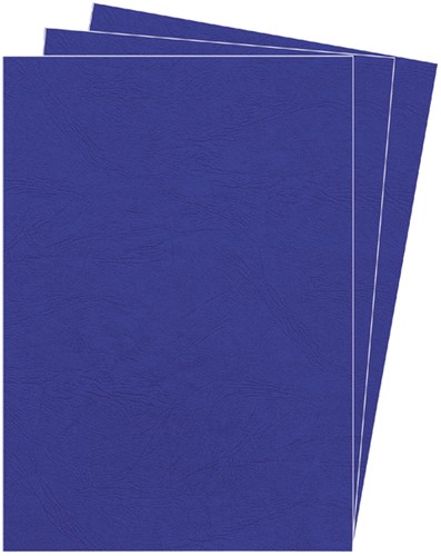 Voorblad Fellowes A4 lederlook royal blauw 100 stuks-3