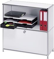 Vakkenset Styrodoc A4 4 vaks zwart/grijs-3