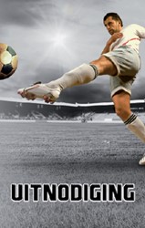 Uitnodiging voetbal stoer