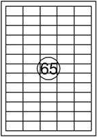Etiket Quantore 38.1x21.2mm 6500 stuks