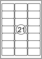 Etiket Quantore 63.5x38.1mm 2100 stuks