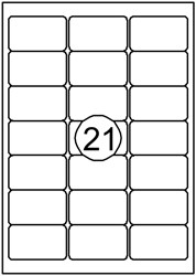 Etiket Quantore 63.5x38.1mm 2100 stuks