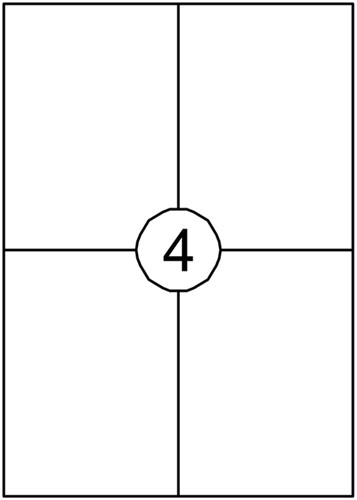 Etiket Avery DP004-100 105x149mm wit 400 stuks-2