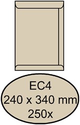 Envelop Quantore akte EC4 240x340mm cremekraft 250 stuks