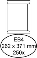 Envelop Quantore akte EB4 262x371mm wit 250 stuks
