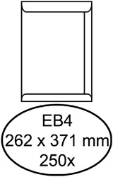 Envelop Quantore akte EB4 262x371mm wit 250 stuks