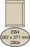 Envelop Quantore akte EB4 262x371mm cremekraft 250 stuks
