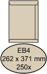 Envelop Quantore akte EB4 262x371mm cremekraft 250 stuks