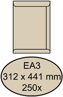 Envelop Quantore akte EA3 312x441mm cremekraft 250 stuks